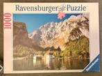 Puzzle Alpes Allemandes Ravensburger 1000 pièces, Comme neuf, 500 à 1500 pièces, Puzzle