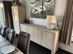 dressoir + barkast massief Franse eik ( whitewash), Huis en Inrichting, Ophalen, Met deur(en), Eikenhout, Zo goed als nieuw