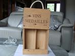 Caisse à vin en bois, vide, bordeaux rouge, vins médailles, Comme neuf, Enlèvement ou Envoi, Vin rouge