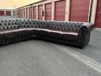 Canapé Chesterfield d’angle en cuir, Huis en Inrichting, Zetels | Zetels, 250 tot 300 cm, Hoekbank, Ophalen of Verzenden, Zo goed als nieuw