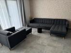 Canapé IKEA landskrona gris + fauteuil + pouffe, Huis en Inrichting, Ophalen, Gebruikt, Stof, Ikea