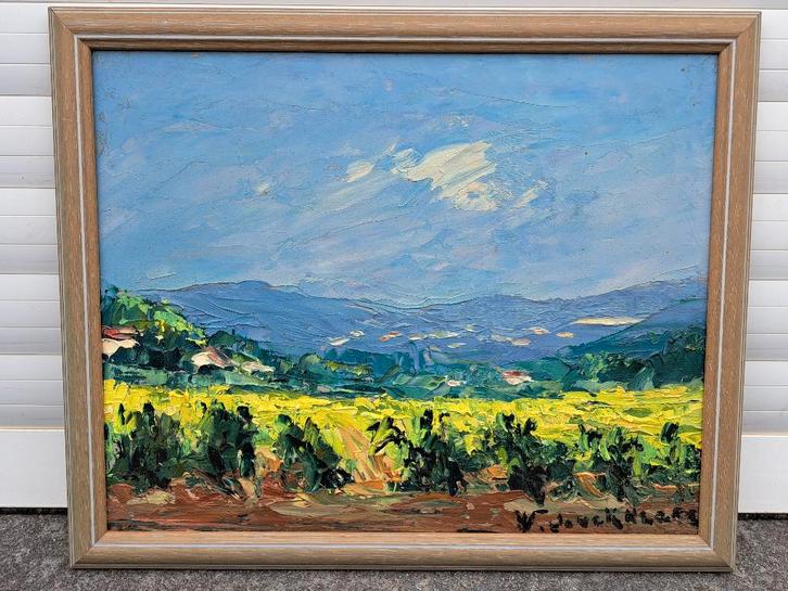 Huile sur panneau signe Walter jonckheere, Antiquités & Art, Art | Peinture | Classique, Enlèvement ou Envoi