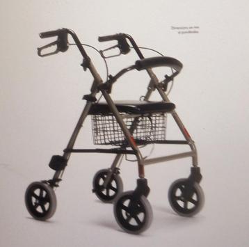 Rollator léger repliable marque Vermeiren modèle Eco-light beschikbaar voor biedingen