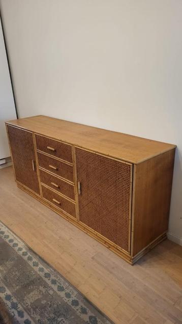 meuble buffet cannage vintage beschikbaar voor biedingen