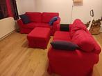 Canapés 2 places et repose-pieds EKTORP, Huis en Inrichting, Ophalen, Gebruikt, Tweepersoons, Rechte bank
