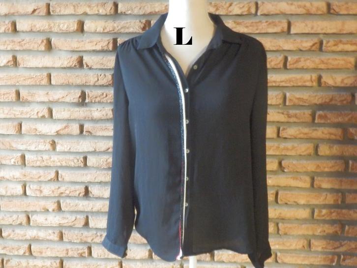 (58) - chemisier femme t.L noir - it hippie -, Vêtements | Femmes, Blouses & Tuniques, Comme neuf, Taille 38/40 (M), Noir, Enlèvement ou Envoi