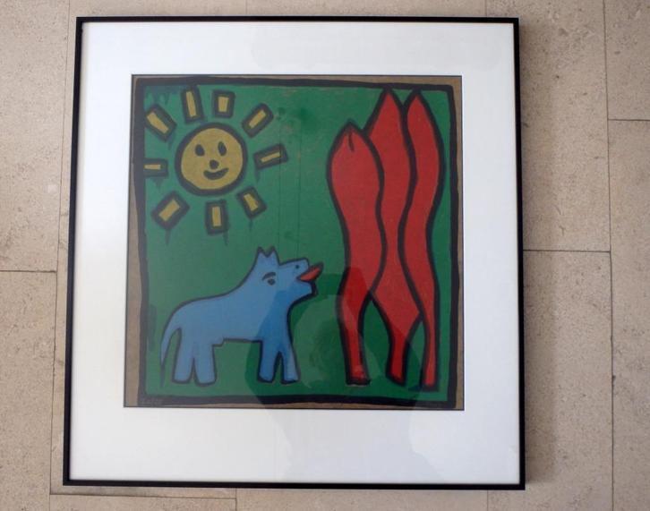 Grappige voorstelling van Bart Drost (geb. 1955 - Venlo), Antiek en Kunst, Kunst | Litho's en Zeefdrukken, Ophalen