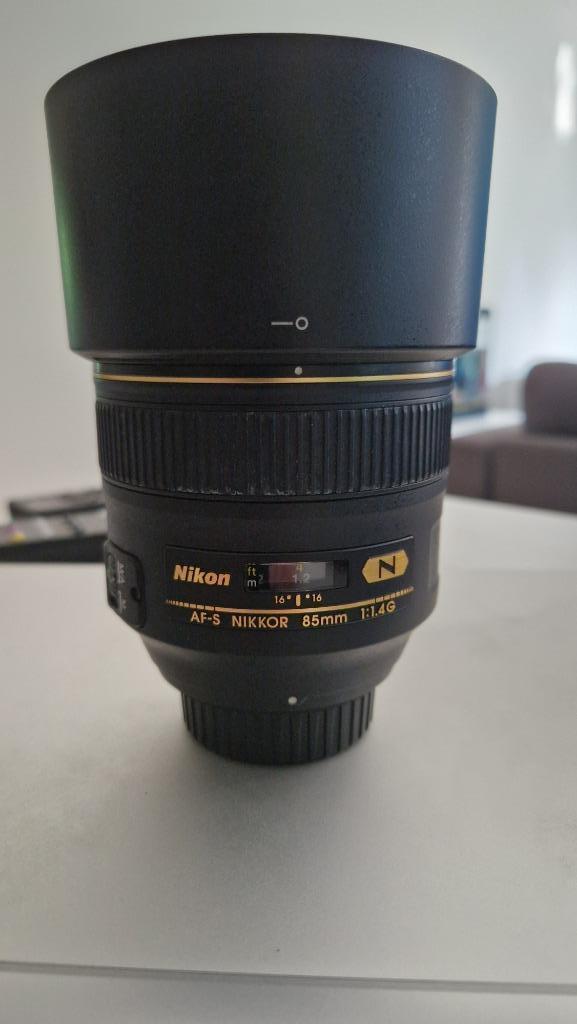 Lens Nikon AF-S 85mm 1.4G - Perfecte staat, Audio, Tv en Foto, Foto | Lenzen en Objectieven, Zo goed als nieuw, Ophalen