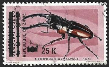 1 Zegels van Congo en Zaïre met opdruk (I)1977  beschikbaar voor biedingen