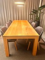 lichteiken kloostertafel / eettafel, Huis en Inrichting, Ophalen, Gebruikt, 100 tot 150 cm, Eikenhout