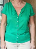 groen tricot dames blouse met korte mouwen, Zo goed als nieuw, Ophalen