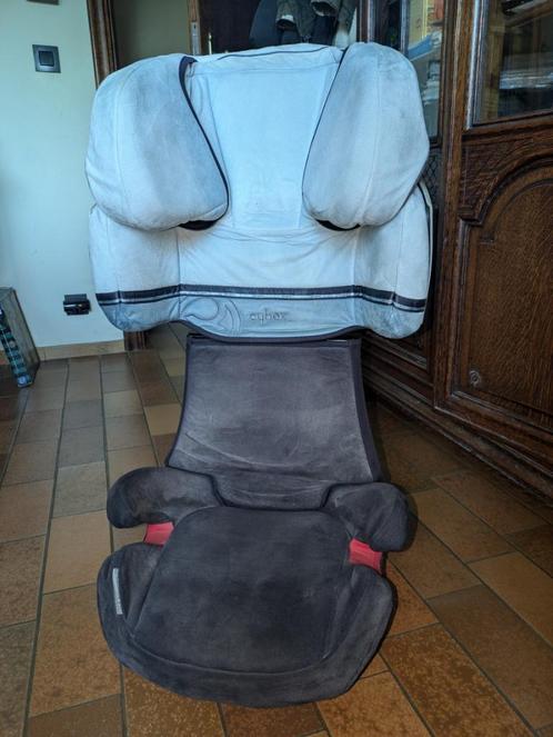 Cybex Solution X-Fix met Isofix 15-36 kg groep 2/3 fluweel, Kinderen en Baby's, Autostoeltjes, Gebruikt, Overige merken, 15 t/m 36 kg
