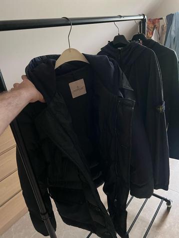 Jas Moncler, Moncler, Enlèvement, Bleu, Taille 52/54 (L)