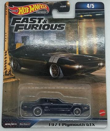Hotwheels Premium Fast & Furious 1971 Playmouth GTX beschikbaar voor biedingen