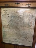 Vintage schoolkaart van Belgisch Congo, Ophalen of Verzenden, Aardrijkskunde