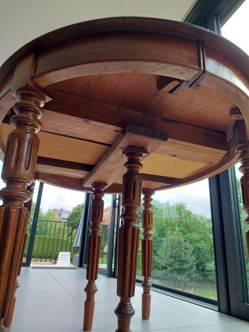 Ovalen uitrekbare tafel, Huis en Inrichting, Tafels | Eettafels, Gebruikt, 100 tot 150 cm, 100 tot 150 cm, Vijf personen of meer