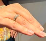 Prachtige gouden Rolex stijl ring met VS diamanten! 18,25mm, Handtassen en Accessoires, Ringen, 18 tot 19, Ophalen of Verzenden