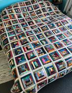 Patchwork quilt handemaakt 215 x 230, Huis en Inrichting, Ophalen of Verzenden, Nieuw