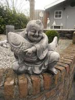 Bouddha avec Koi., Jardin & Terrasse, Statues de jardin, Bouddha, Enlèvement, Béton, Neuf