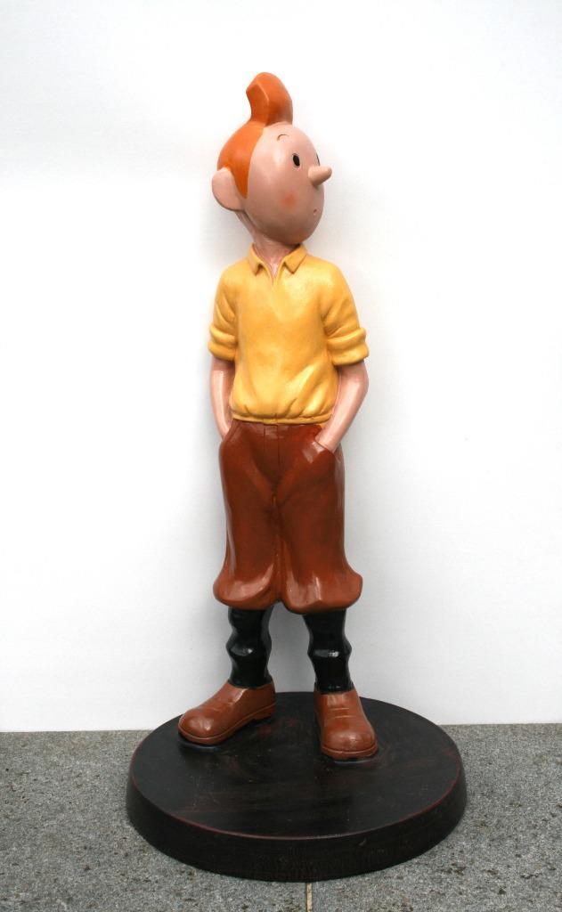 Beeld Kuifje met gele trui  - 76 cm hoog, Verzamelen, Stripfiguren, Nieuw, Beeldje of Figuurtje, Kuifje, Ophalen