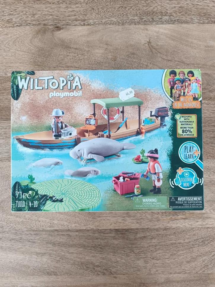 Playmobil Wiltopia 71010 : Boat Trip to the Manatees, Kinderen en Baby's, Speelgoed | Playmobil, Nieuw, Ophalen of Verzenden