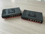 2 x switch level one  5-port 10/100 Mbps, Ophalen of Verzenden, Zo goed als nieuw
