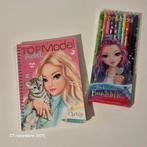 Carnet de dessins top model et ses crayons de couleurs, Envoi, Neuf, Papier, Carnet de croquis ou à dessin