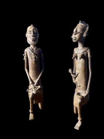 Dogon voorouder paar bronze beschikbaar voor biedingen
