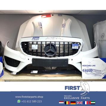 W205 C205 AMG VOORKOP WIT Mercedes C Klasse COMPLEET 2014-20 beschikbaar voor biedingen