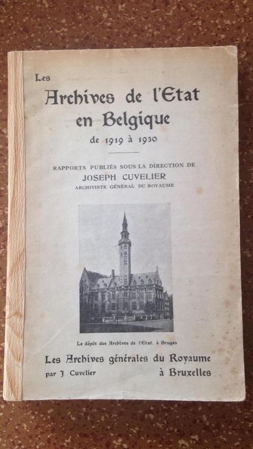 Les Archives générales du Royaume de 1919 à 1930, Antiquités & Art, Antiquités | Livres & Manuscrits, Enlèvement ou Envoi