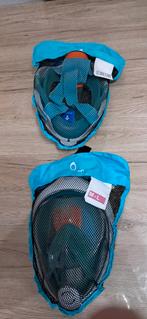 2 duikmaskers met buizen (zie foto's), Watersport en Boten, Snorkelen, Ophalen, Zo goed als nieuw, Overige