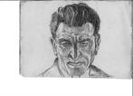 potloodtekening man, Antiek en Kunst, Ophalen