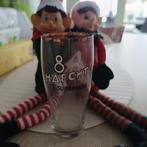 vieux verre à bière  8 de Haecht    émaillé, Ophalen of Verzenden, Gebruikt, Glas of Glazen