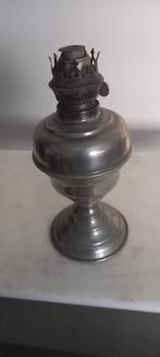 Tinnen lamp - olielamp (glas niet aanwezig), Antiek en Kunst, Ophalen of Verzenden