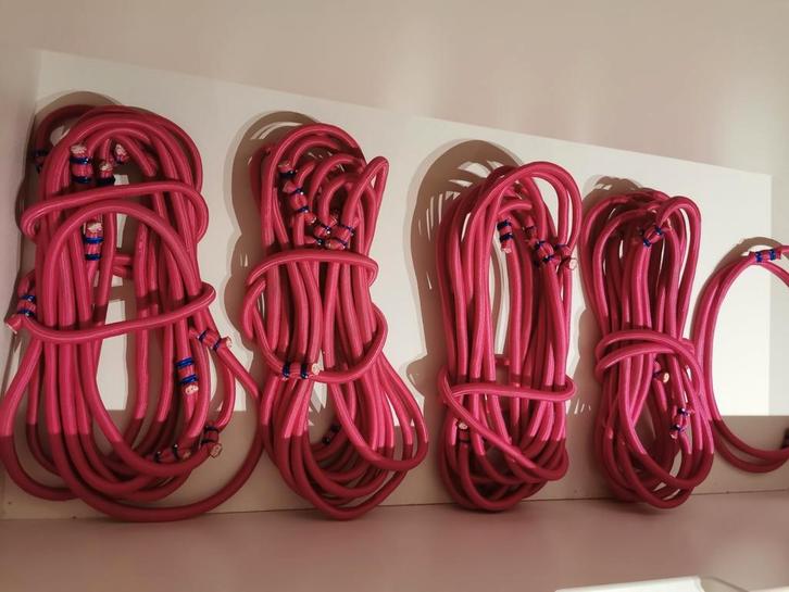 Lot de 42 élastiques Bellicon pour trampoline, Sports & Fitness, Appareils de fitness, Comme neuf, Enlèvement ou Envoi