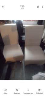 moderne design lederen stoelen wit, Comme neuf, Deux, Enlèvement, Blanc