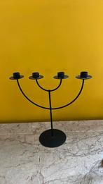 een Ikea kandelaar van 33/33 cm zwart metaal, Ophalen of Verzenden, Overige materialen