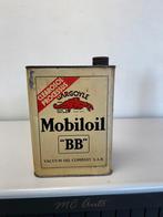 Mobiloil 2 Liter olie blik Gargoyle, Ophalen of Verzenden, Gebruikt, Verpakking