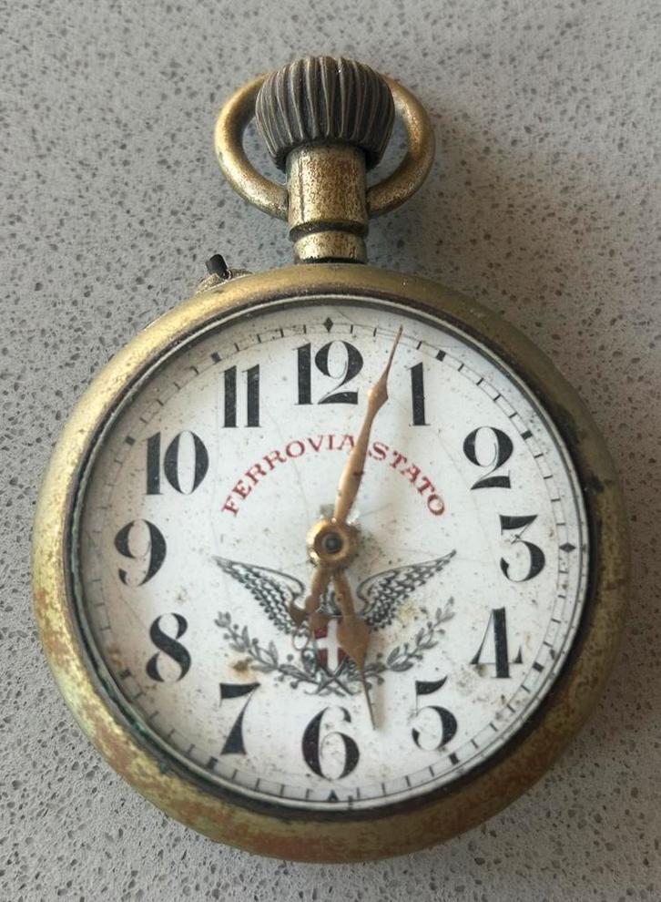 Pocket watch italian railway, Bijoux, Sacs & Beauté, Montres | Anciennes | Antiquités, Enlèvement ou Envoi