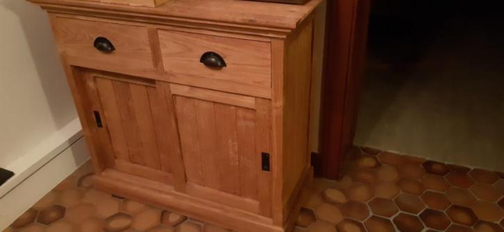 Teak houten kast voor binnen én buiten aan weggeefprijs!, Huis en Inrichting, Kasten | Dressoirs, Zo goed als nieuw, 100 tot 150 cm