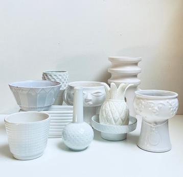 Set wit vintage keramiek 10pcs, Enlèvement