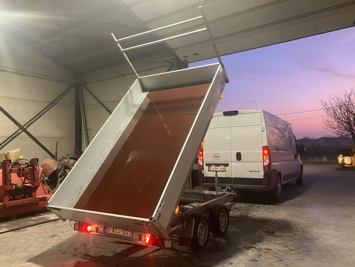 3zijdige kipper Aanhangwagen 2700kg, Auto diversen, Aanhangers en Bagagewagens, Nieuw, Ophalen