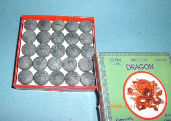 Lot de 25 EMBOUTS pour queue de BILLARD, Procédés 11,5mm, Sport en Fitness, Biljarten en Poolen, Ophalen of Verzenden