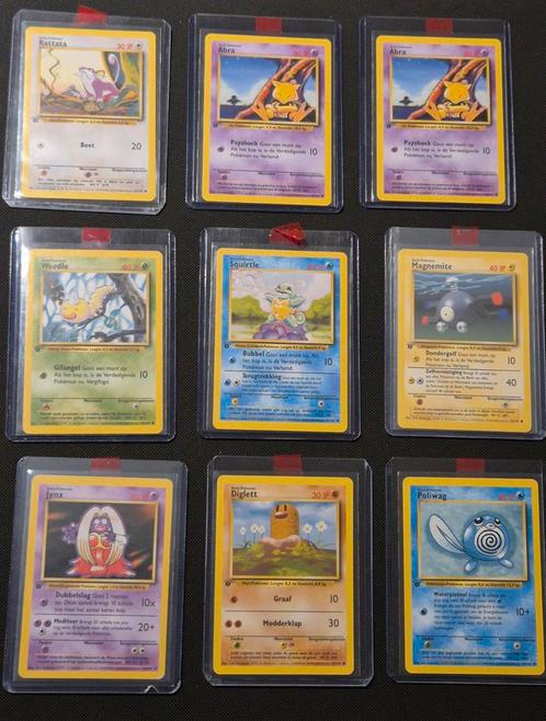 Pokémon - 20 dutch first edition wotc base set kaarten, Hobby en Vrije tijd, Verzamelkaartspellen | Pokémon, Zo goed als nieuw
