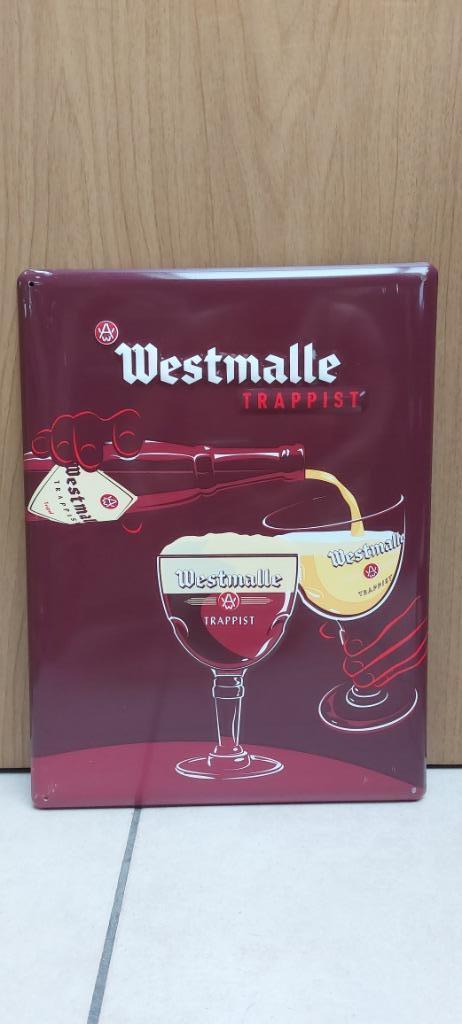 Reclamebord Westmalle Trappist, Verzamelen, Biermerken, Nieuw, Reclamebord, Plaat of Schild, Overige merken, Ophalen of Verzenden