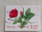 Finland 2004 -  bloemen - roos, Postzegels en Munten, Postzegels | Europa | Scandinavië, Ophalen of Verzenden, Finland, Gestempeld