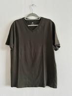 Kaki t-shirt V-hals H&M maat L, Kleding | Heren, T-shirts, Maat 52/54 (L), Ophalen of Verzenden, Zo goed als nieuw, H&M