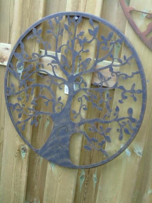 levensboom + smeedijzeren vogels, goede keuze!, Tuin en Terras, Tuinwanddecoratie, Nieuw, Ophalen