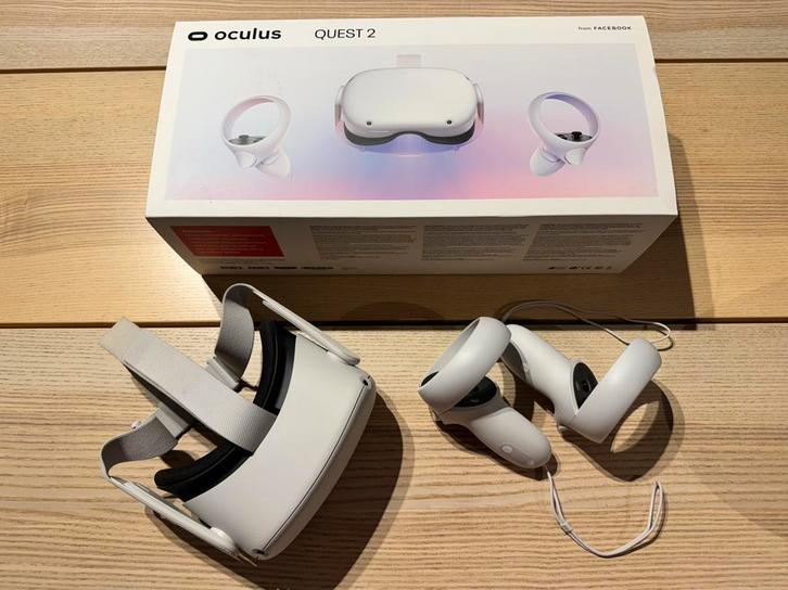 Casque VR Oculus Quest 2 + étui de transport officiel, Games en Spelcomputers, Virtual Reality, Zo goed als nieuw, Pc, Ophalen of Verzenden