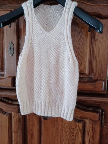 Top tricoté à la main, Enlèvement ou Envoi, Neuf, Taille 36 (S)